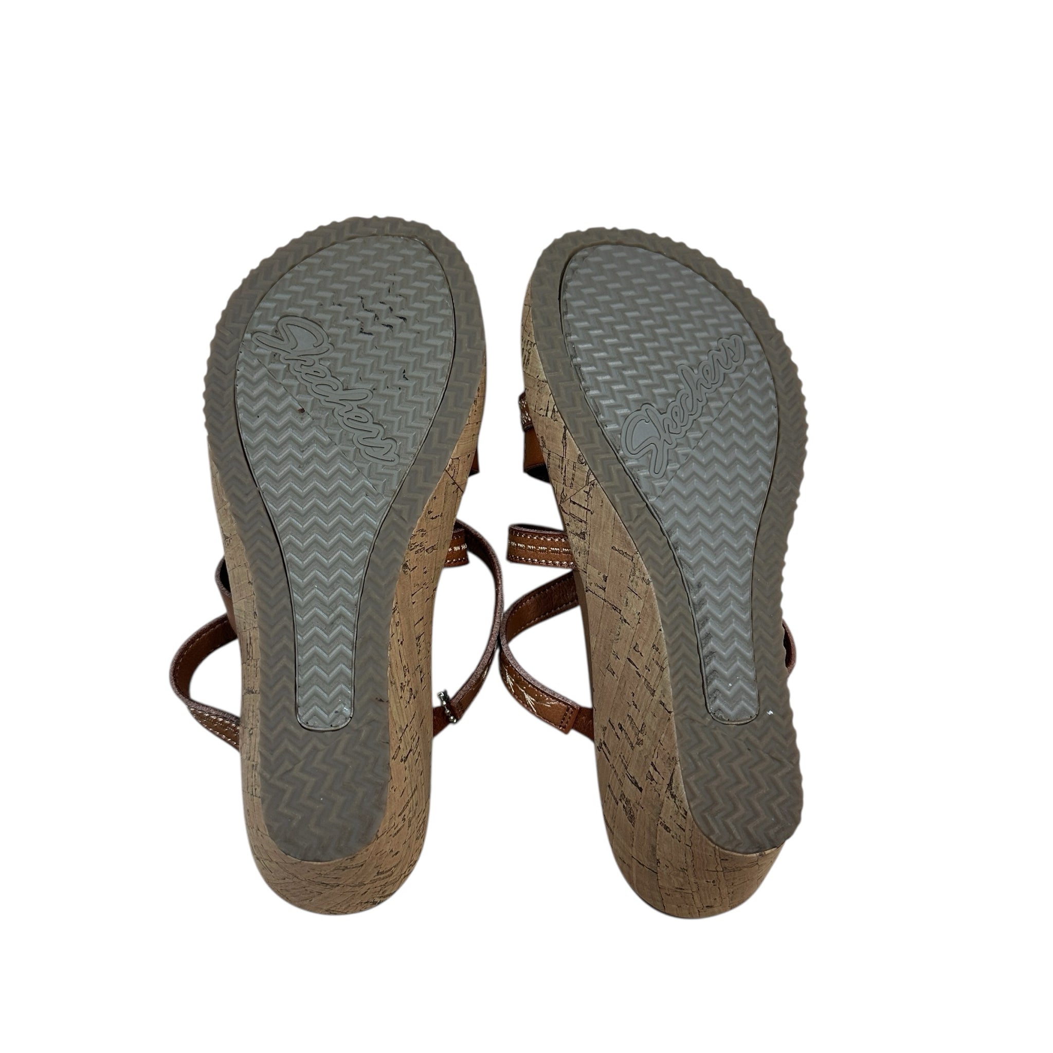 Sketchers Luxe Foam Cali Brown Sandals Size 8