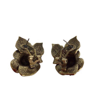 Load image into Gallery viewer, Heidi Daus Rose Elegance Crystal Floral Button Earrings