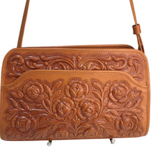 Load image into Gallery viewer, Mont-Abur Vintage Mexican Hand Tooled Leather Handbag