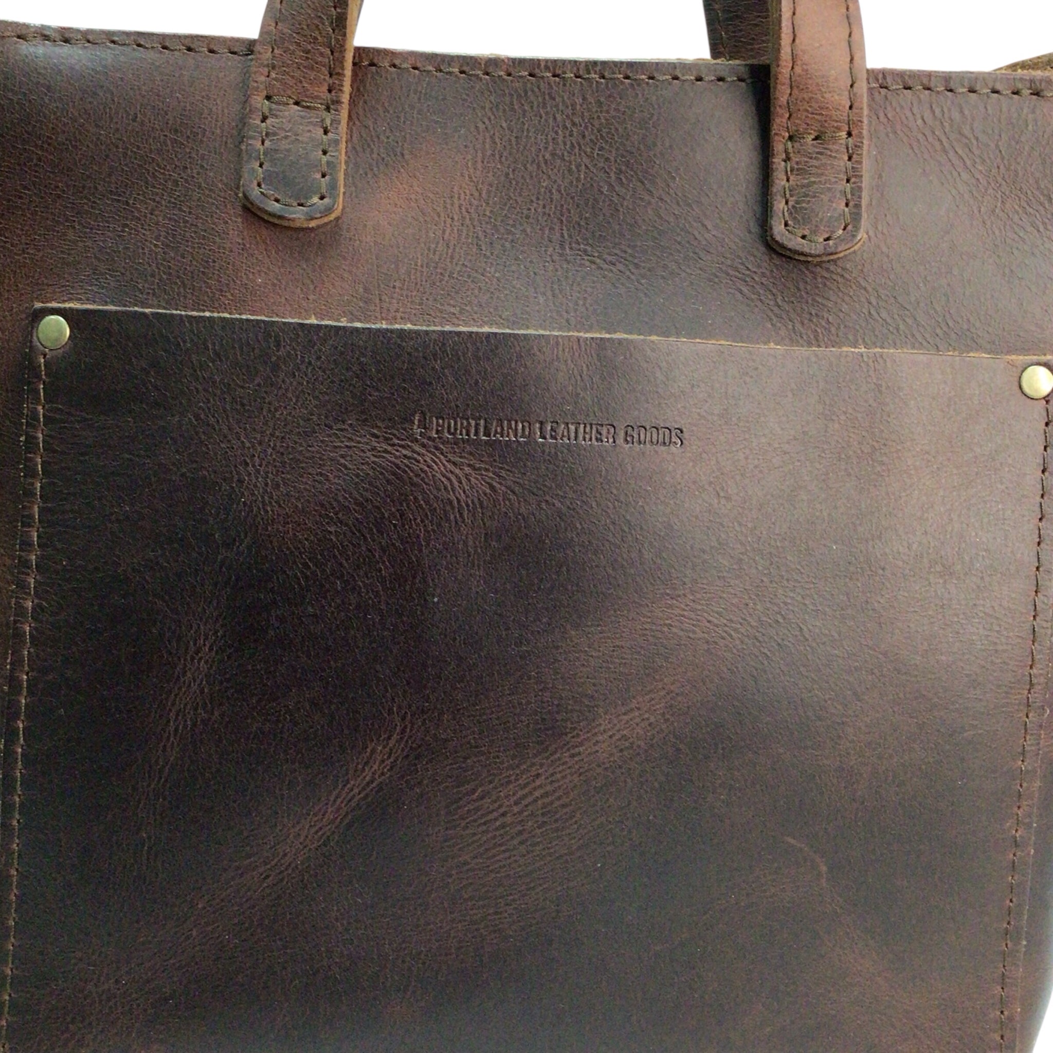 Portland Leather Brown Crossbody Satchel Handbag