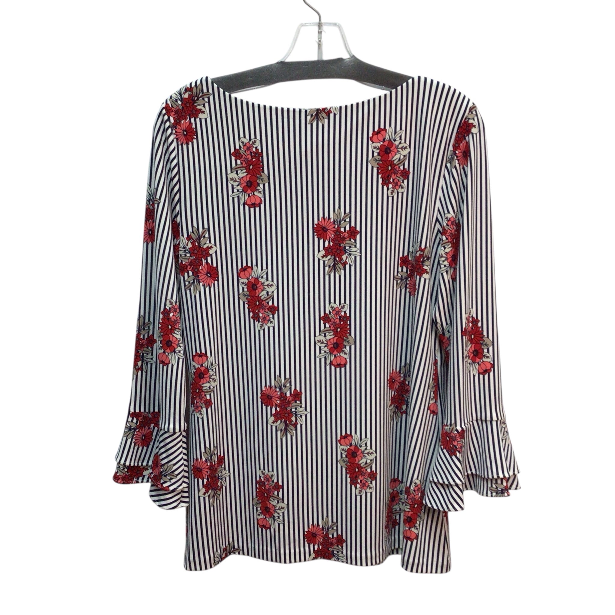 Charter Club Striped Long Sleeve Top Size M