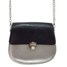 Load image into Gallery viewer, Fashion Black And Silver Crossbody Bag