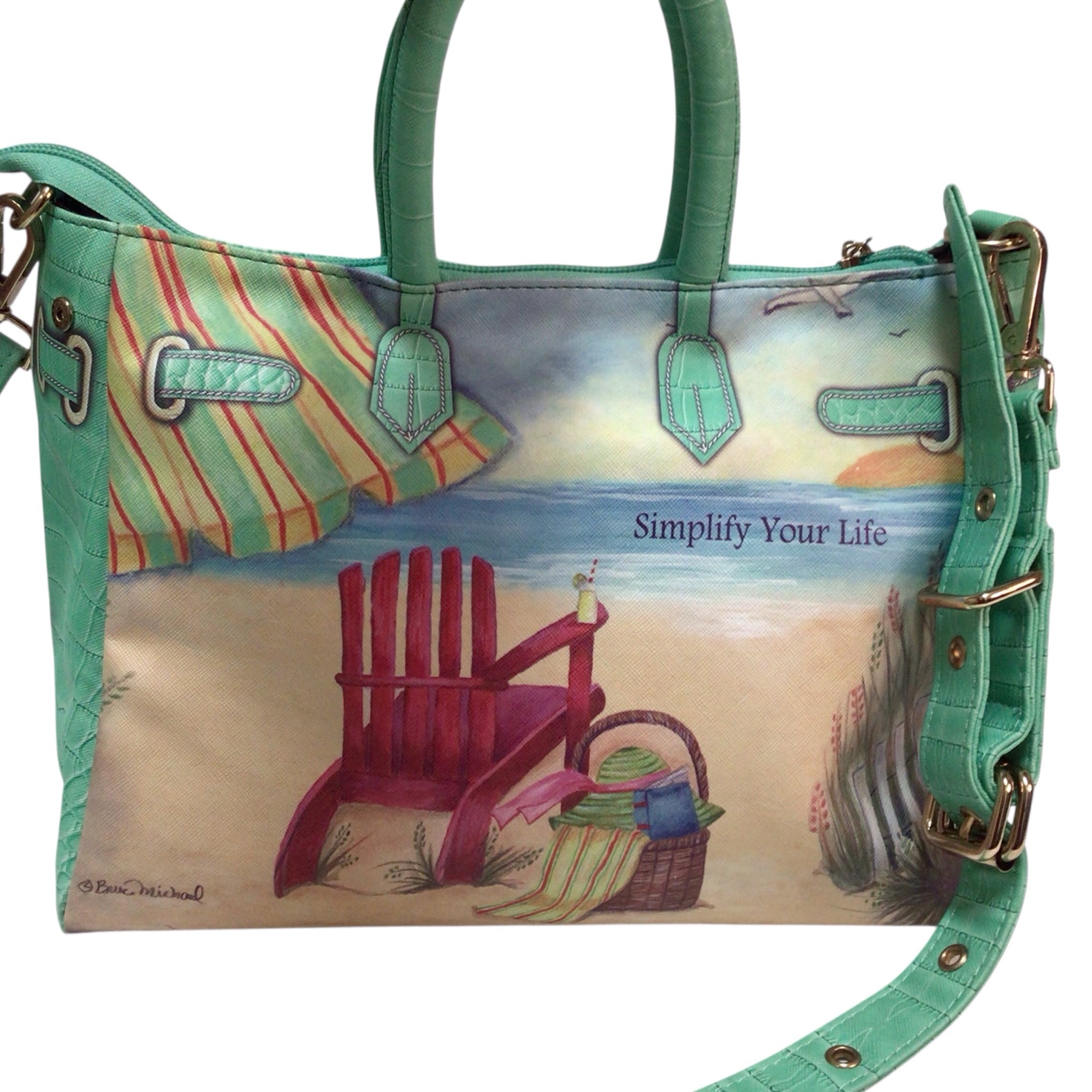Bruce Michael "Simplify Your Life" Handbag