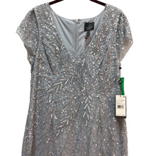 Load image into Gallery viewer, Adrianna Papell Short Sleeve Blue  Dress Size 14 NWT