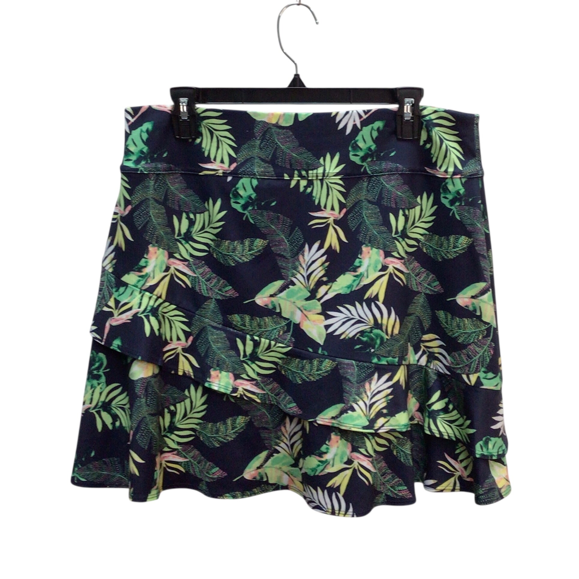 Coral Bay Green Leaves Golf Skort Size L