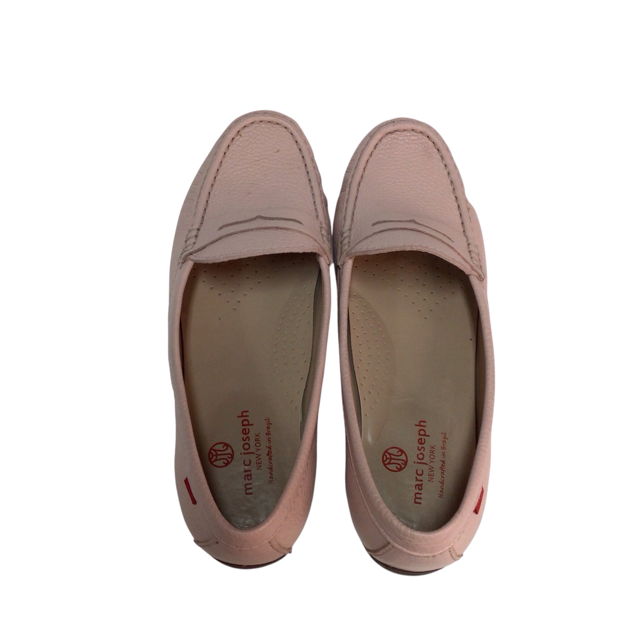 Marc Joseph Lexington Pink Leather Loafers Size 9.5