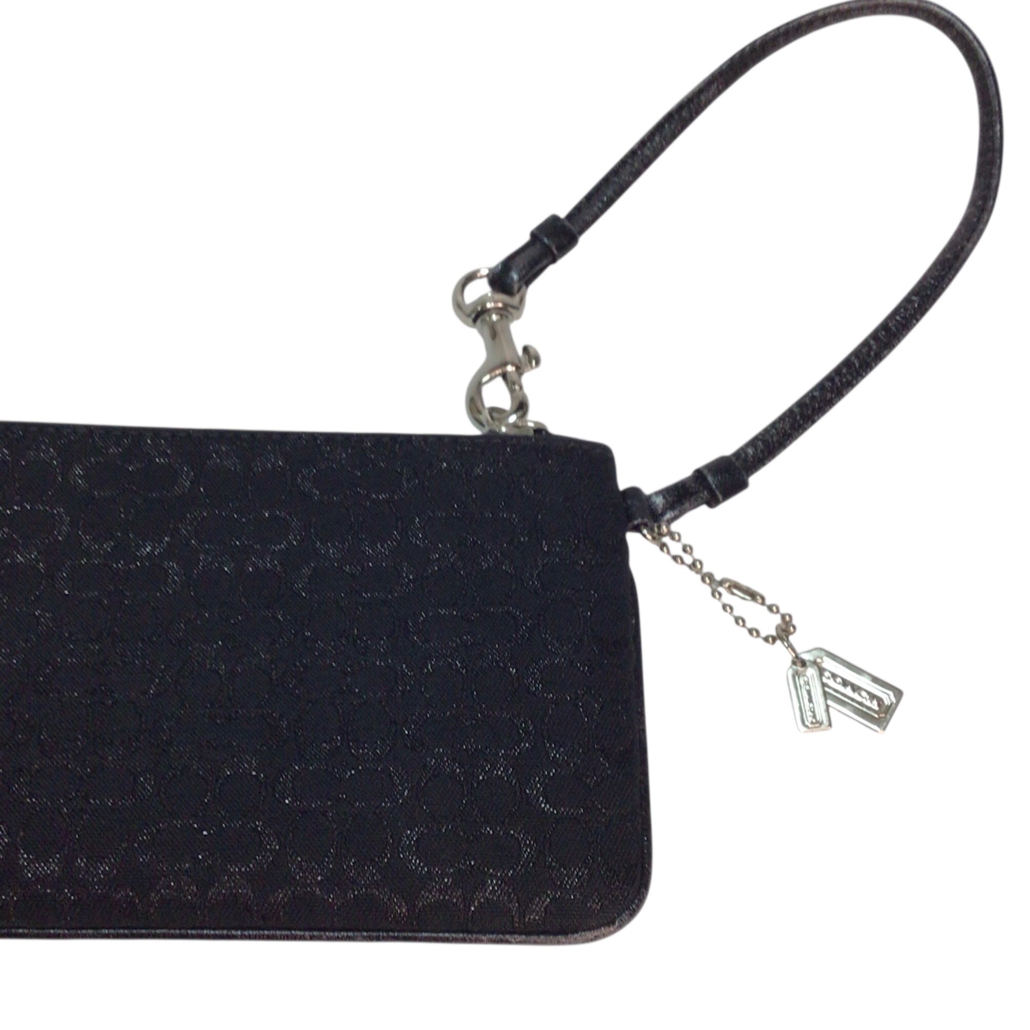 Coach Signature Wristlet Black