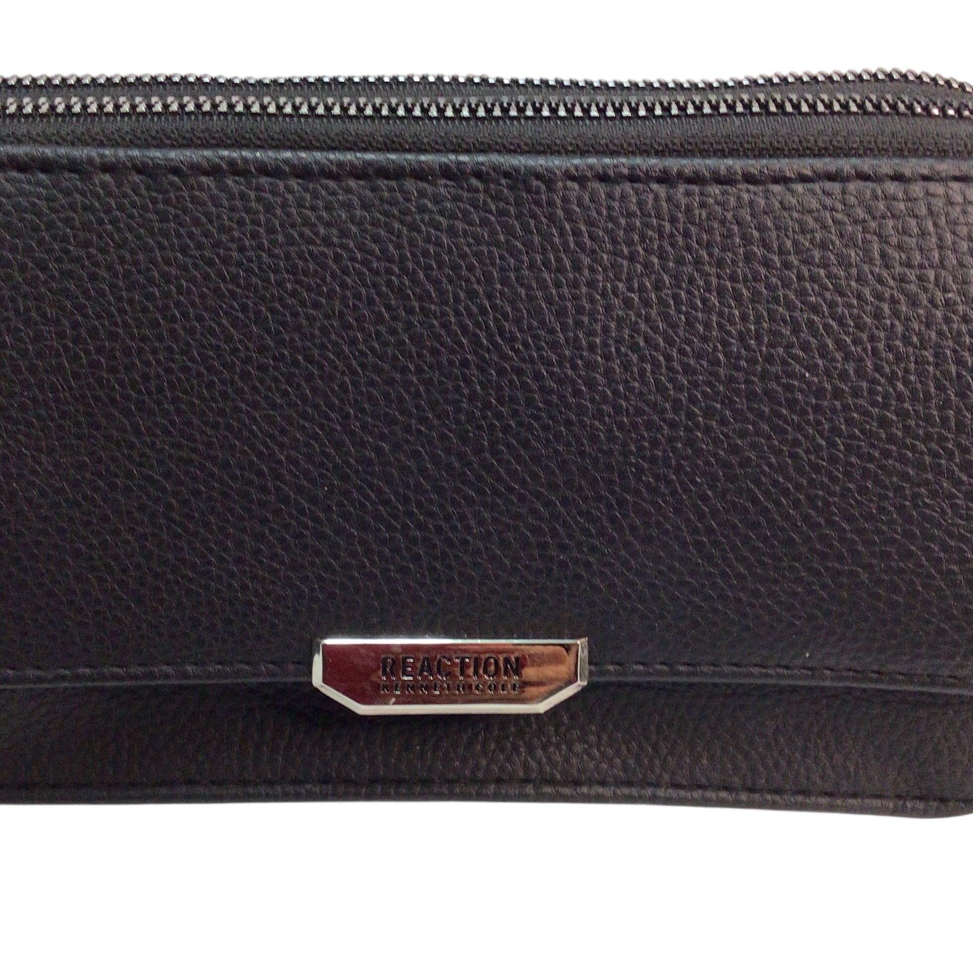 Kenneth Cole Reaction Small Black Polyvinyl Crossbody Wallet Bag