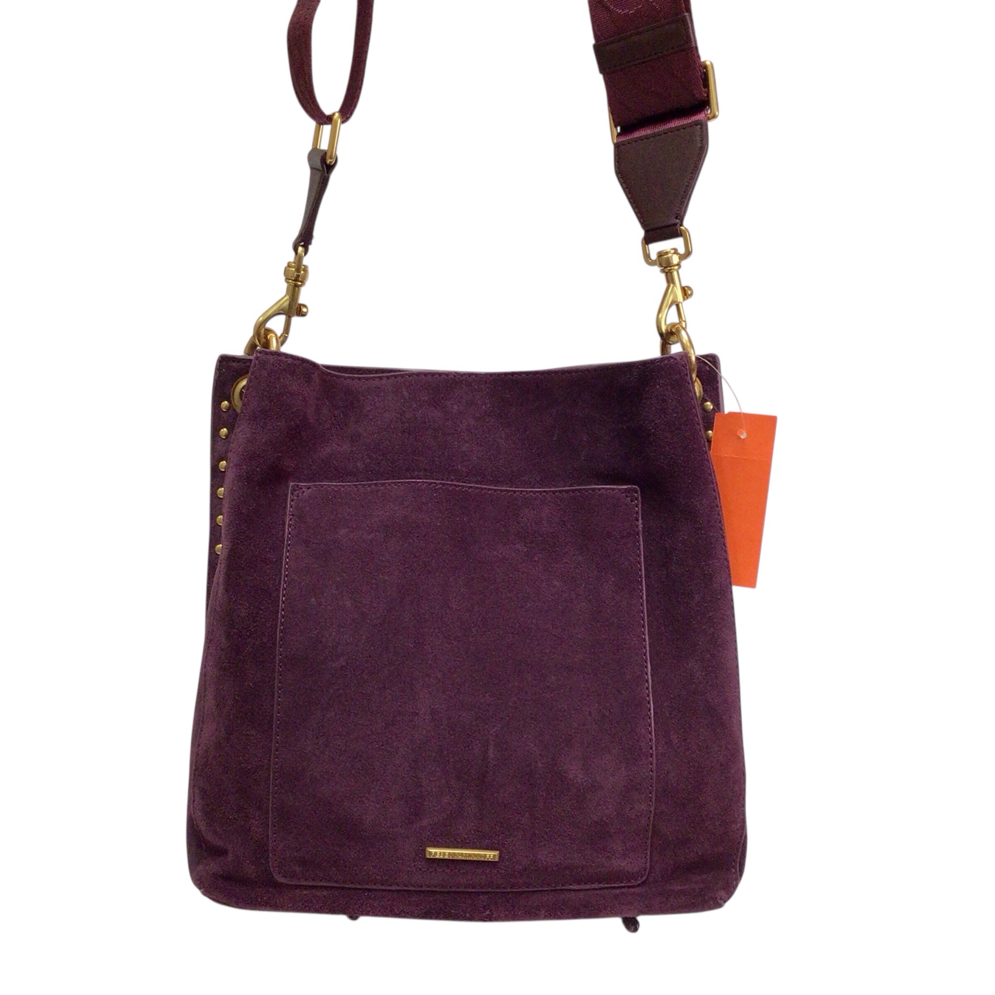 Rebecca Minkhoff Plum Suede Crossbody Shoulder Bag