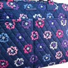 Load image into Gallery viewer, Vera Bradley Blue "Ellie Flowers" Weekender Travel Bag