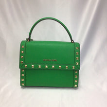 Load image into Gallery viewer, Michael Kors Green Studded Handbag Crossbody Bag
