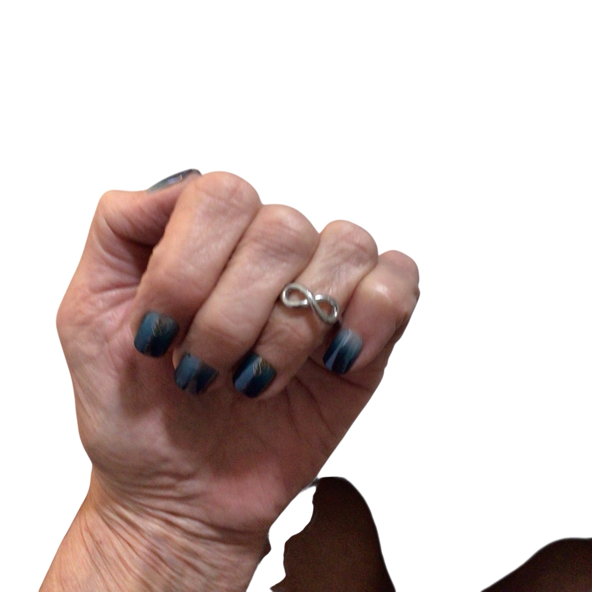 Tiffany & Co Sterling Silver Infinity Ring Size 7