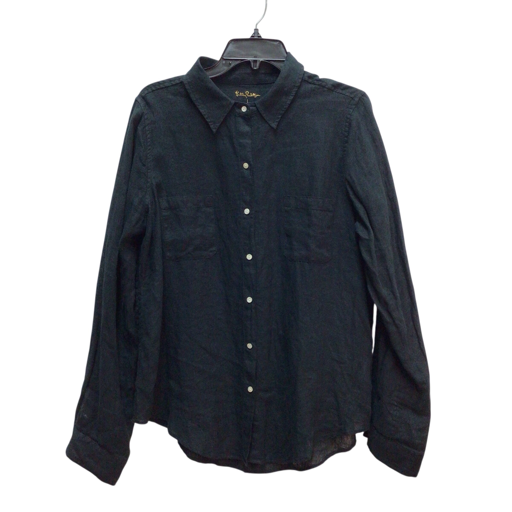 Lilly Pulitzer Black Long Sleeve Top Size L