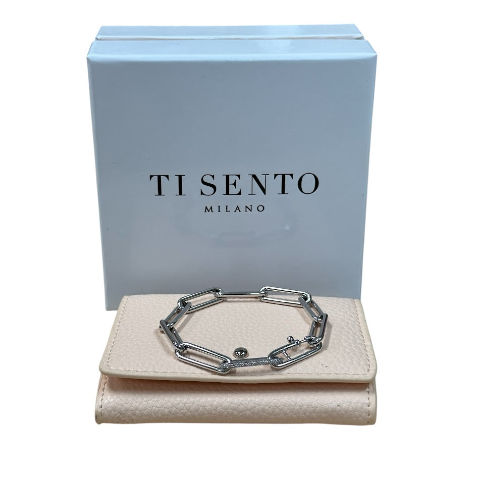 Ti Sento Sterling Silver Bracelet - Paperclip Milano Chain Design