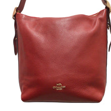 Load image into Gallery viewer, Coach Red Pebbled Leather Crossbody Bag