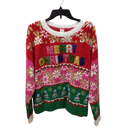 Holiday Time Long Sleeve Christmas Sweater Size XL