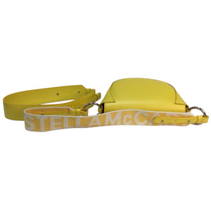 Stella McCartney Half-Moon Eco Soft Alter Napa Flap Shoulder Bag Yellow
