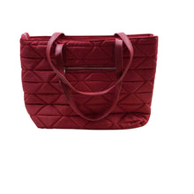 Load image into Gallery viewer, Quilted 2 in 1 Red Shopper Handbag