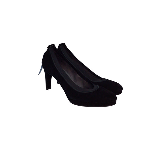 Stuart Weitzman Suede Black Heels Size 7/7.5 M