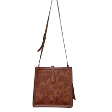 Load image into Gallery viewer, Cato Large Brown Crossbody Bag