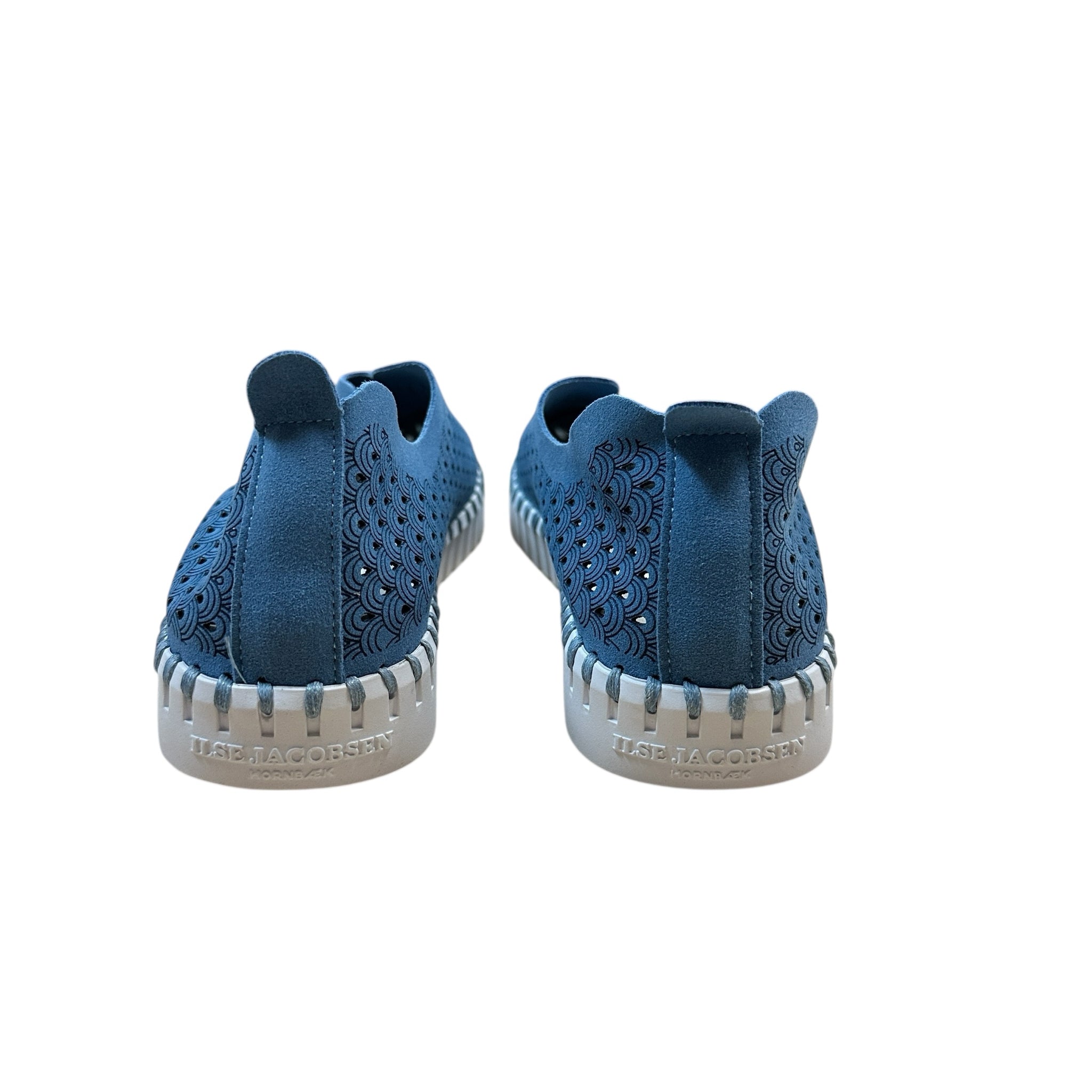 Ilse Jacobsen Tulip 139 Perforated Blue Slip-On Sneakers Size 9