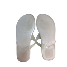 Load image into Gallery viewer, Michael Kors White Thong Sandals Size 6