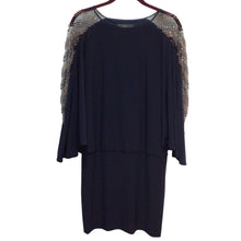 Load image into Gallery viewer, Betsy &amp; Adam Navy Long Sleeve Dress Size 10