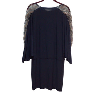 Betsy & Adam Navy Long Sleeve Dress Size 10