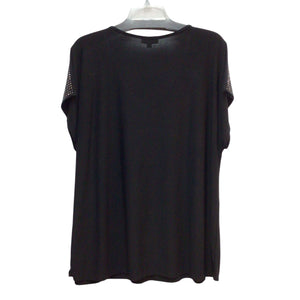 Lavish Black Studded Sleeve Less Top Size 2XL