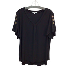 Load image into Gallery viewer, 89Th &amp; Madison Black Short Sleeve Top Size 1X