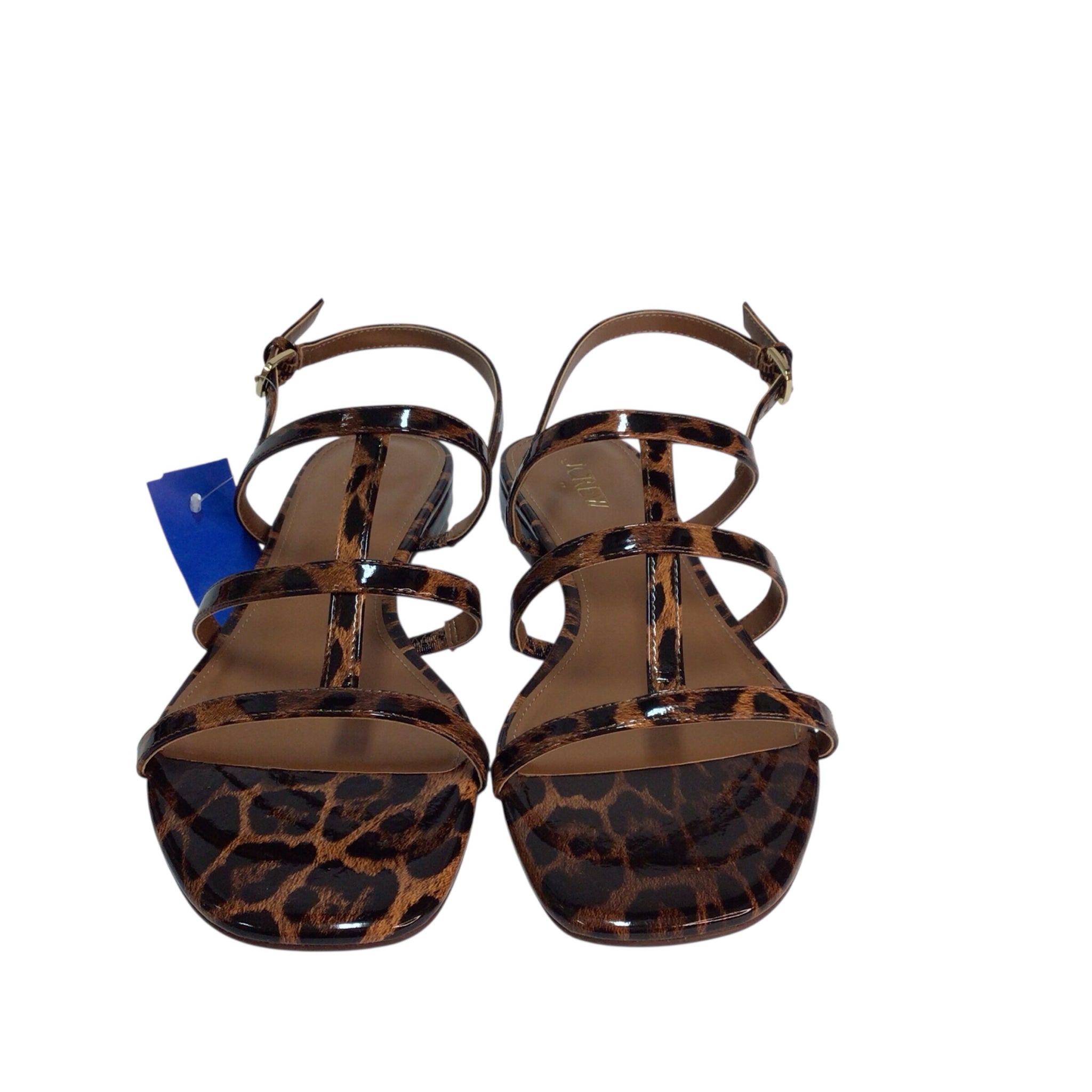 J Crew Leopard Print Sandals Size 9