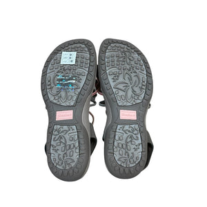 Skechers Memory Foam Sandals Pink and Gray Size 7