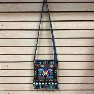 Fabric Embroidered Crossbody Bag