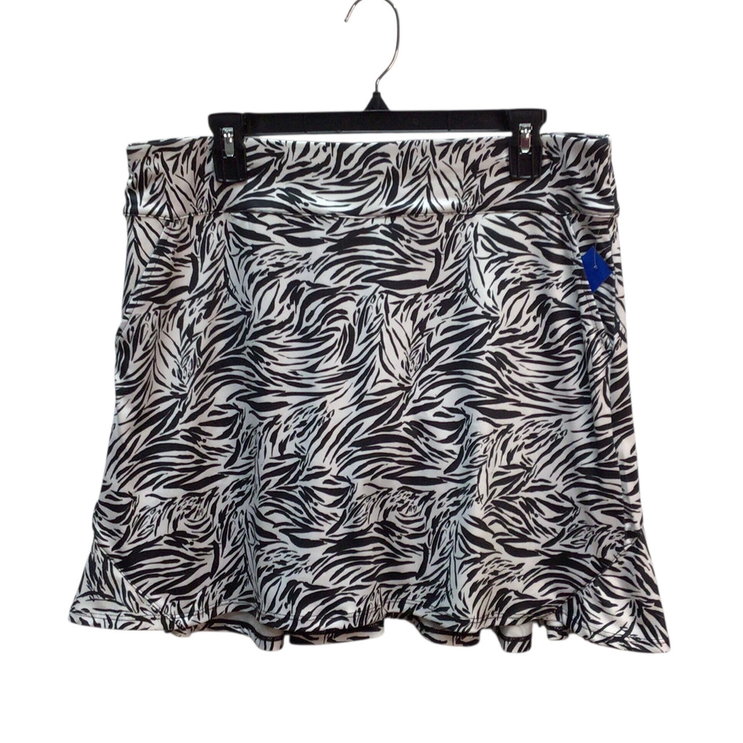 Coral Bay Black And White Pattern Golf Skort Size M
