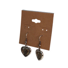 Load image into Gallery viewer, Brighton Aurora Heart Two Tone Reversible Silver Gold Plate Earrings