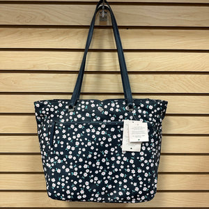 Kate Spade New York Jae Fleurette Toss Large Tote Blue Multi