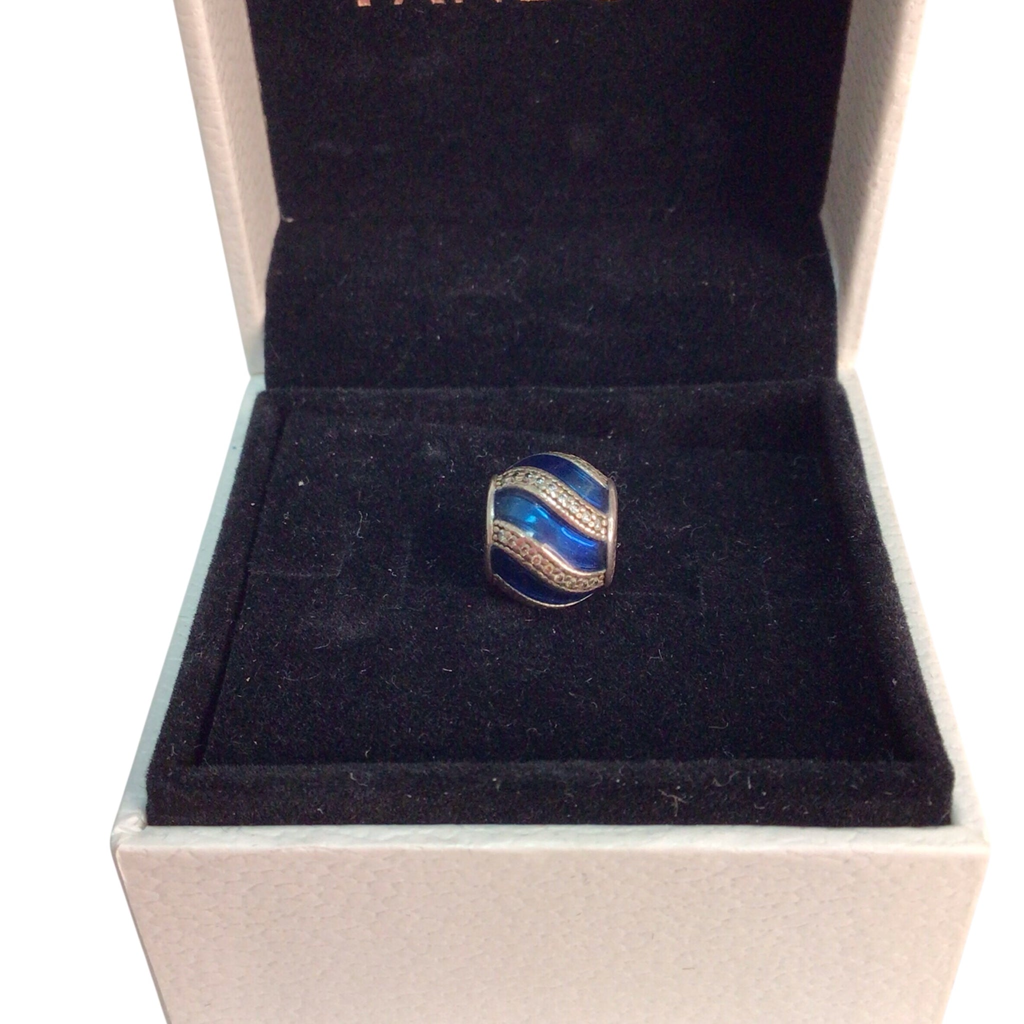 Pandora Blue and Silver Jewelry Charm