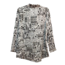 Load image into Gallery viewer, Cynthia Rowley Long Sleeve Button Up 100% Linen Top Size M