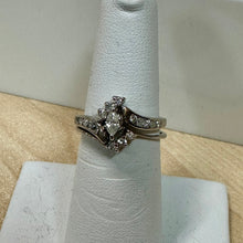 Load image into Gallery viewer, 1/2 CTW Marquise Diamond Bridal Set 14K White Gold - Size 7