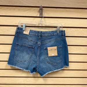 Love Cult Women's High Rise Cuitoff Denim Shorts Size Large