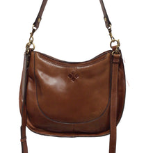 Load image into Gallery viewer, Patricia Nash Caletta Leather Crossbody Shoulder Bag Cognac