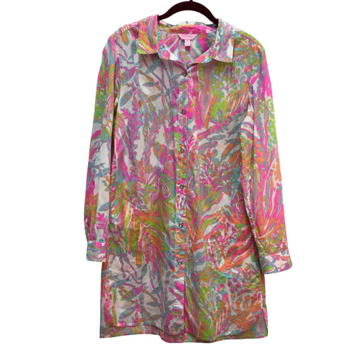 Lilly Pulitzer Long Sleeve Cover Up Size M