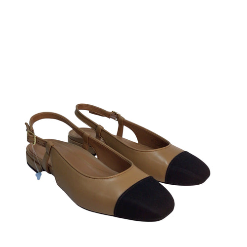 Vionic Tan and Black Flat Shoes Size 7