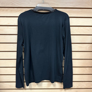 Talbots Long Sleeve Top Black - Size XL