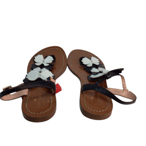 Kate Spade Black And White Butterfly Celo Sandal Size 9.5