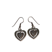 Load image into Gallery viewer, Brighton Aurora Heart Two Tone Reversible Silver Gold Plate Earrings