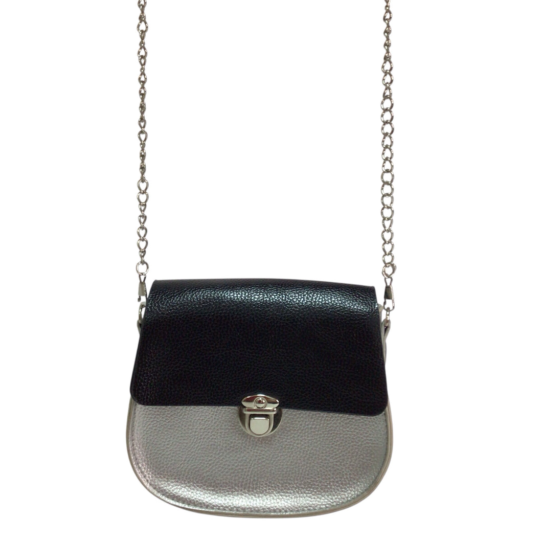 Fashion Black And Silver Crossbody Bag