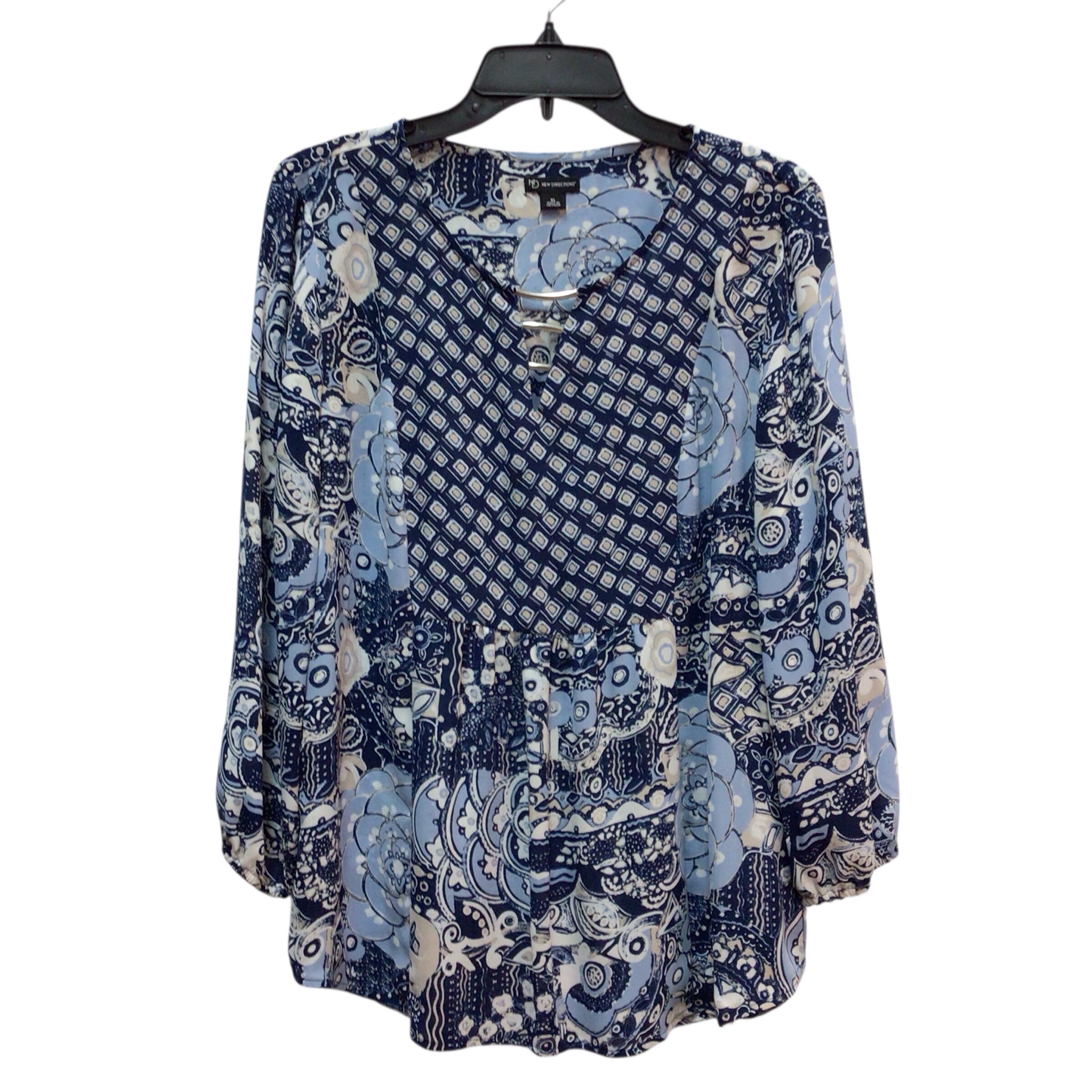 New Directions Blue Size XL Long Sleeve