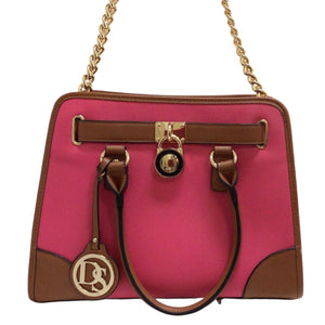 Dasein Two Tone Satchel Shoulder Bag