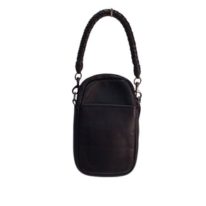 Aimee Kestenberg Leather Intention Phone Crossbody Bag  Wristlet Black